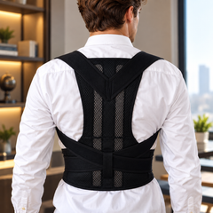 Nylon Shoulder & Lumbar Adjustable Posture Support Belt