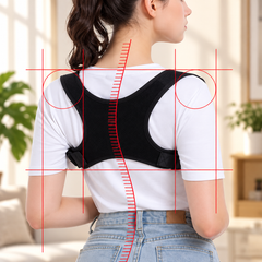 Adjustable Breathable Universal Corrector for Back Support Brace
